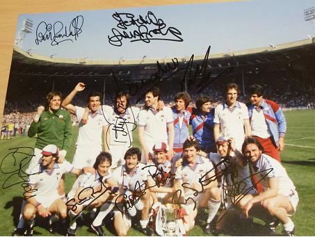 West Ham 1980 FA Cup winning team 12X16