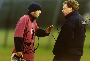 Di Canio and Harry Redknapp signed image