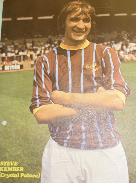 Steve Kember signed Crystal Palace image