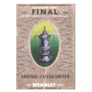 Arsenal versus Leeds FA Cup Final programme. 