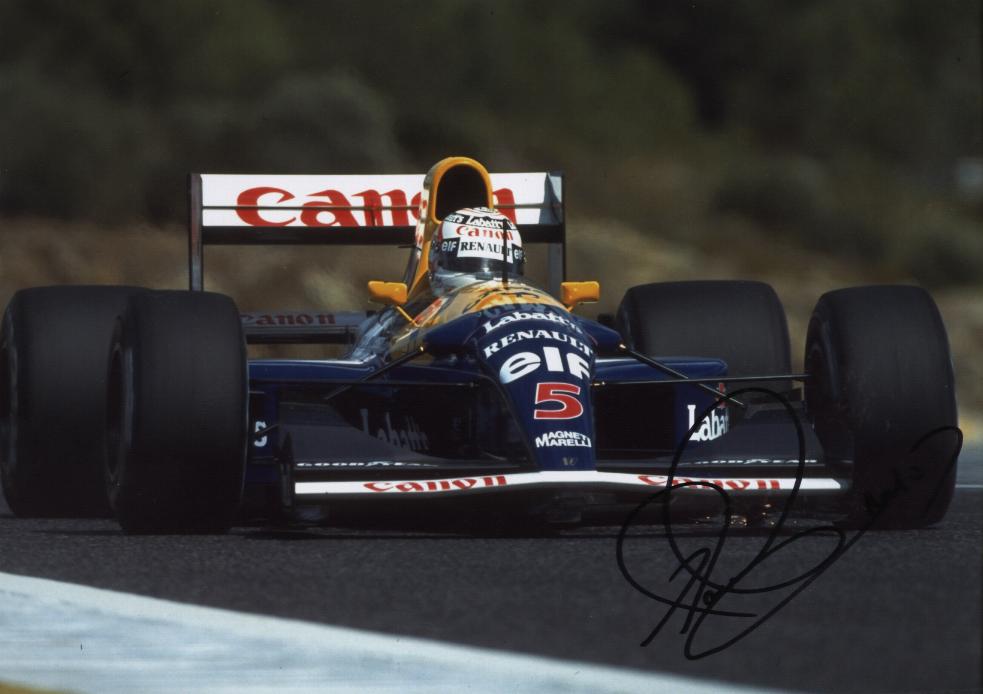 Nigel Mansell signed photo