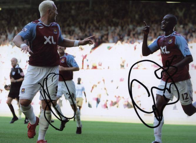 Dean Ashton and Carlton Cole signed photo