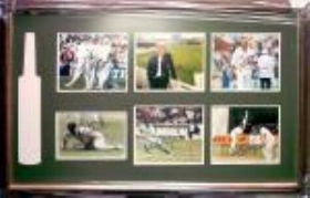 Greats Of Cricket signed by Adam Hollioake, Mike Atherton, Phil DeFreitas, Mark Ilott, Graham Thorpe & Andrew Caddick