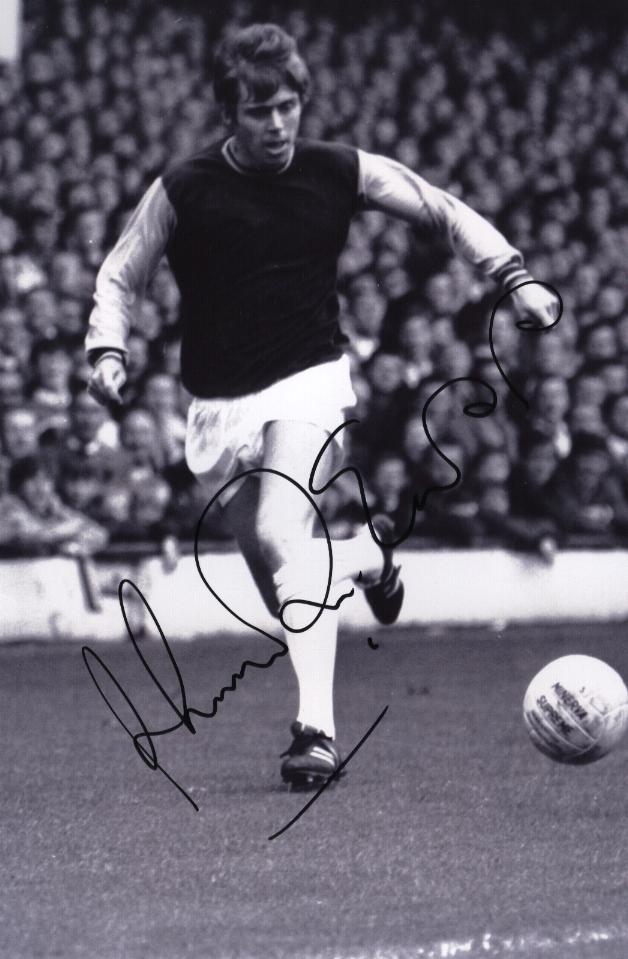 Harry Redknapp as a player signed photo