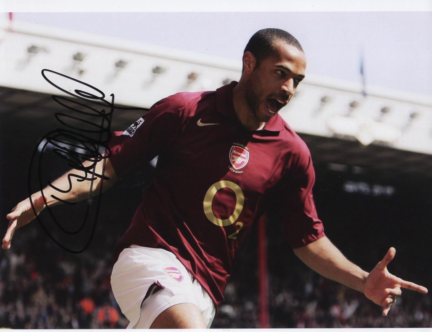 Thierry Henry celebrates another goal