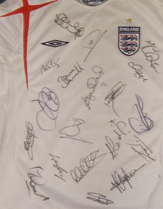 England shirt multi signed by 19