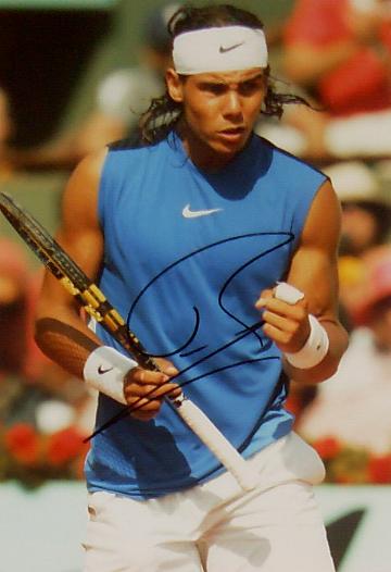 Nadal signed photo