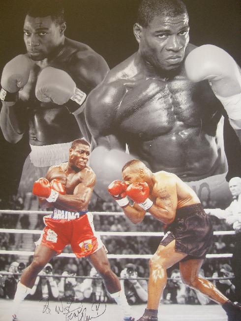 Frank Bruno signed Canvas last one