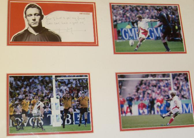 Jonny Wilkinson signed montage