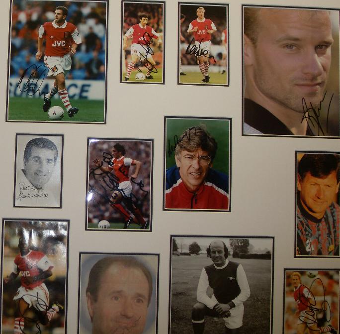 Signed Legends of Highbury 12 signatures