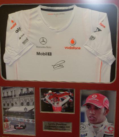 Lewis Hamilton World Champion offical signed vodafone shirt presentation 