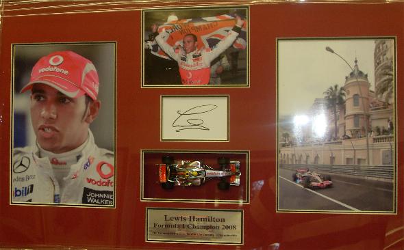 Lewis Hamilton signed presentation 