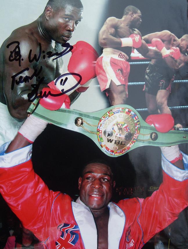 Frank Bruno montage signed by Frank