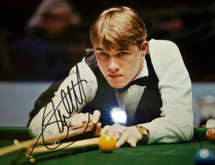 Stephen Hendry signed photo framed