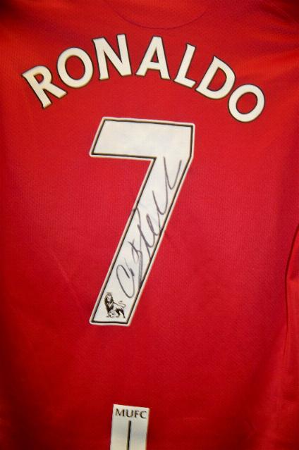 Cristiano Ronaldo offical signed shirt  signed on back