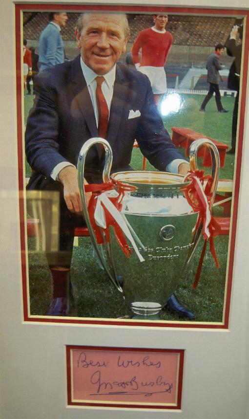 Matt Busby presentation and signature