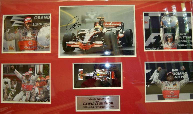 Lewis Hamilton signed presentation 