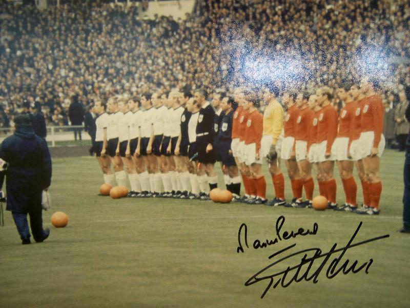 1966 picture signed by Geoff Hurst and Martin Peters