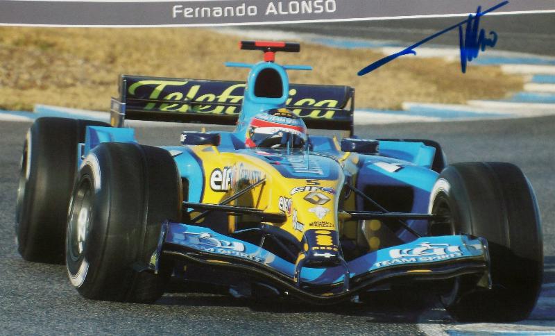 Fernando Alonso signed  print