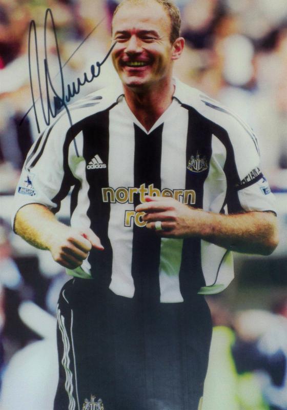Alan Shearer signed  large Newcastle image