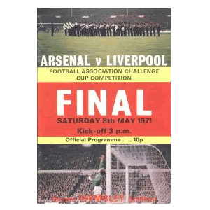 Arsenal v Liverpool, FA Cup Final, 1971.  
