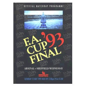 Arsenal v Sheffield Wednesday, FA Cup Final , 1993.