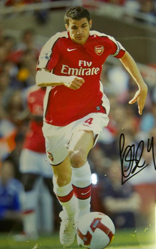 Cesc Fabregas signed photo