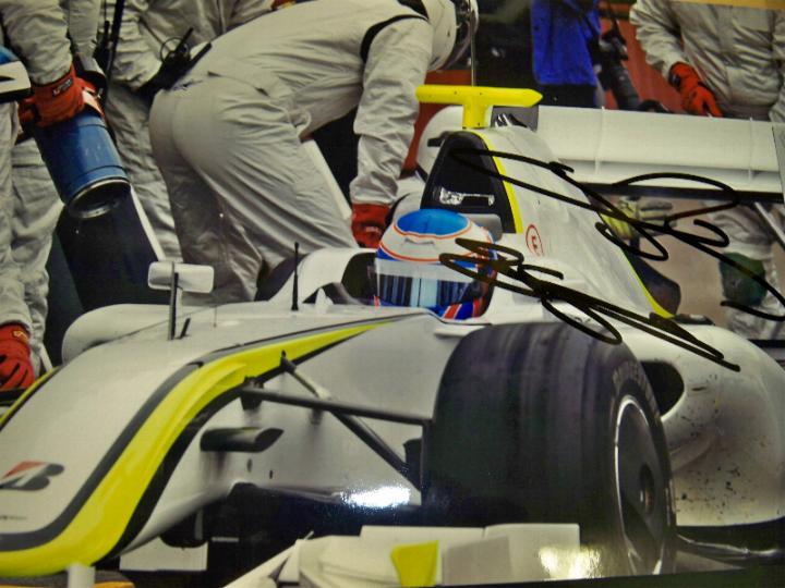 Jenson Button signed presentation