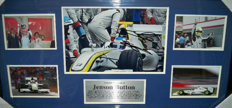 Jenson Button World Champion  signed presentation
