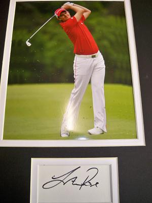 Justin Rose signed presentation 