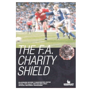 Blackburn Rovers v Manchester United, Charity Shield Final programme.