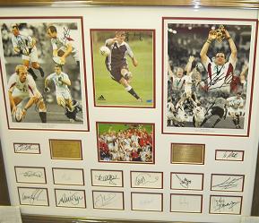 England Rugby 2003 multi autographed image signed by 20 including Wilkinson and Johnson