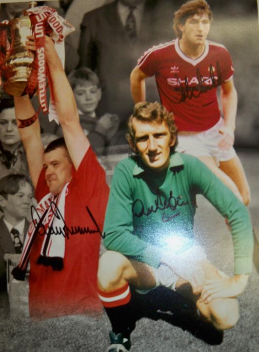 The 3 Red Legends Norman Whiteside, Gary Pallister, and Alex Stepney