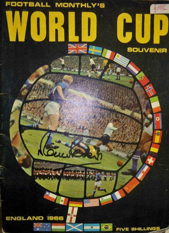 1966 Original  pre World cup 1966  souvenir signed by Martin Peters
