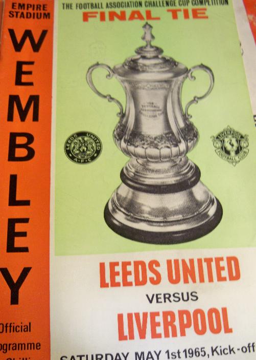 Leeds V Liverpool  original FA  Cup final programme 1965