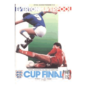 Everton v Liverpool, 1986 FA Cup Final programme. 