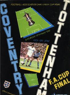 1987 FA Cup Final Coventry v Tottenham Official Programme