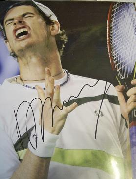 Andy Murray signed photo