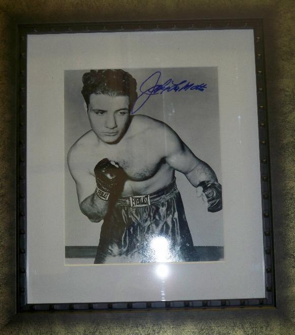 Jake la Motta signed Raging Bull  presentation 