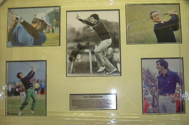 Seve Ballesteros signed photograph montage