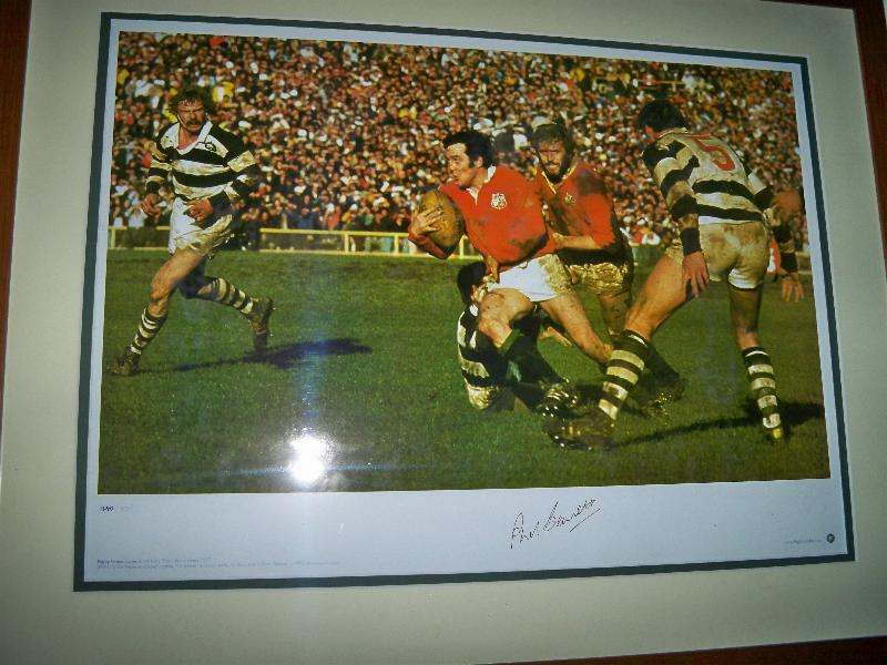 Phil Bennett signed action print