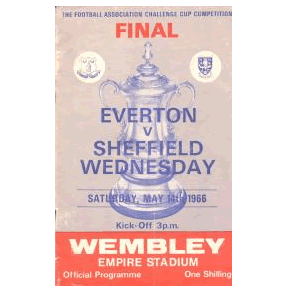 Everton v Sheffield Wednesday, FA Cup Final 1966.