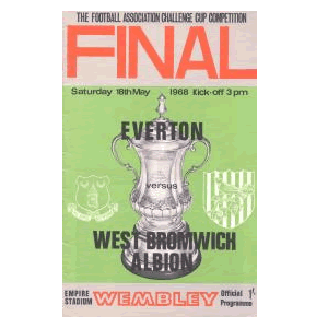 Everton v West  Bromwich, 1968 FA Cup Final.