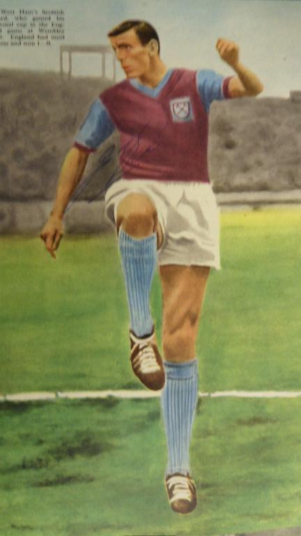 John Dick West Ham Legend  signed picture