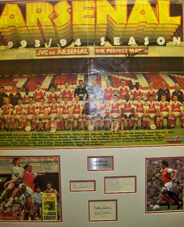 Arsenal multi signed montage