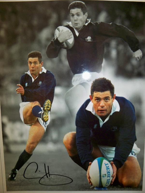 Gavin Hastings signed  montage