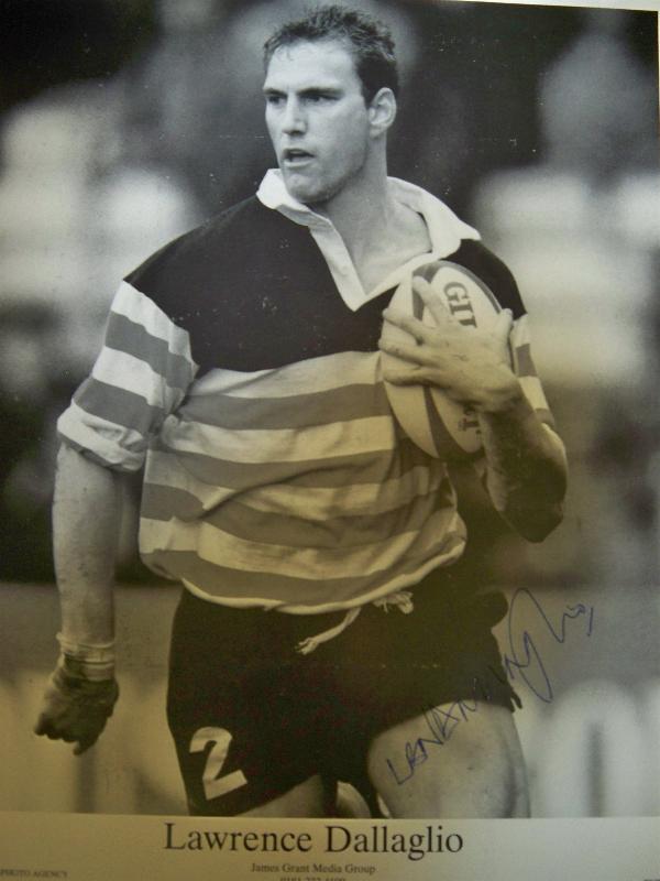 Lawrence Dallaglio signed publicity photo