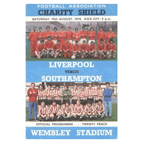 Liverpool v Southampton, FA Charity Shield 1976 programme
