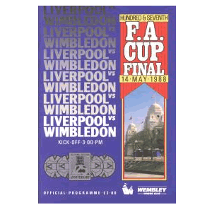 Liverpool v Wimbledon, 1988 FA Cup Final programme 