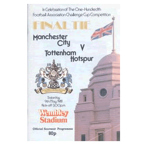 Manchester City v Tottenham Hotspur, FA Cup final 1981 programme